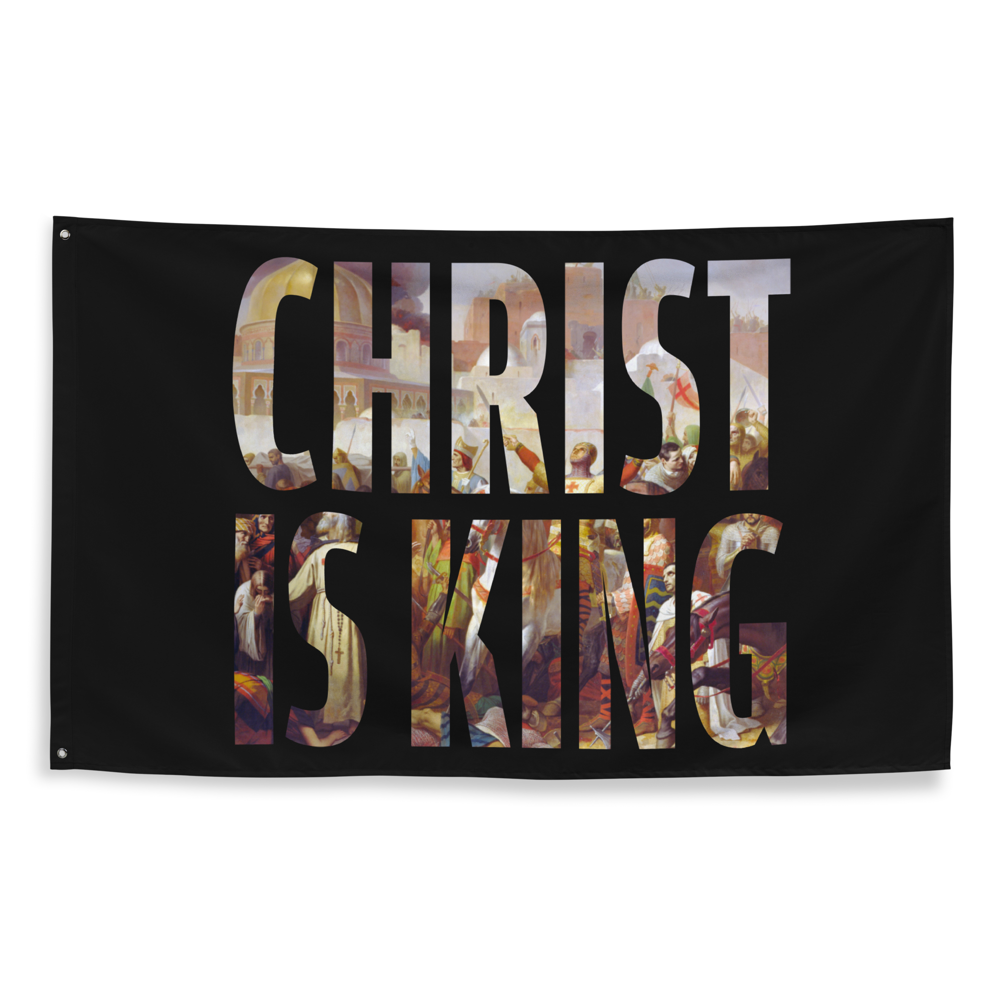 Christ Is King One-Sided Flag