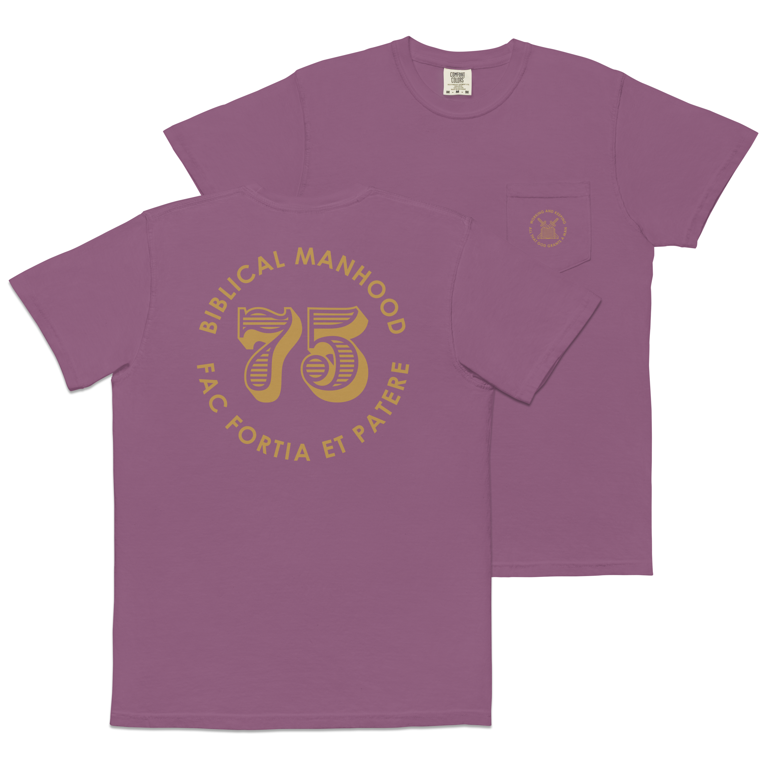 Biblical Manhood 75 Pocket T-Shirt (Comfort Colors)