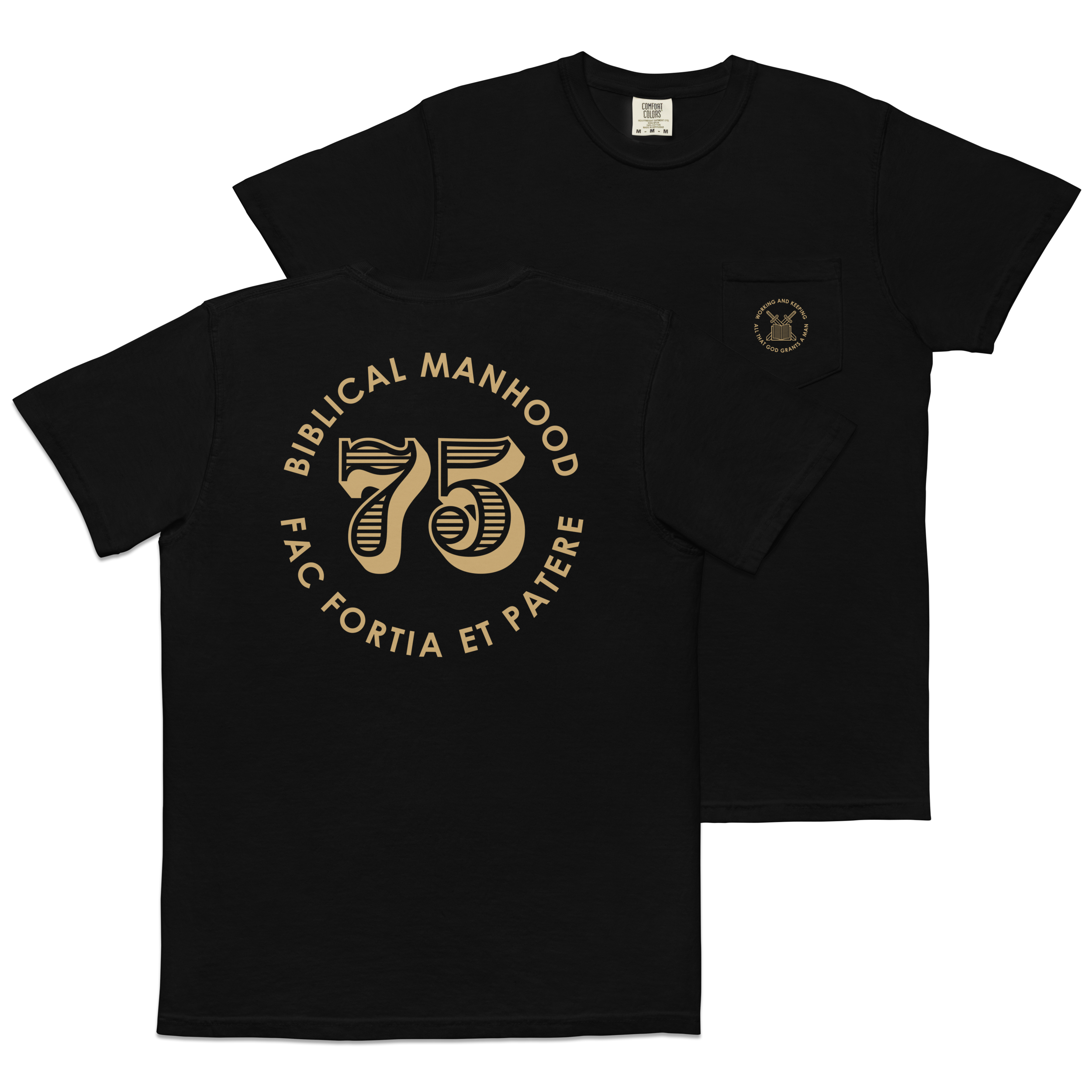 Biblical Manhood 75 Pocket T-Shirt (Comfort Colors)