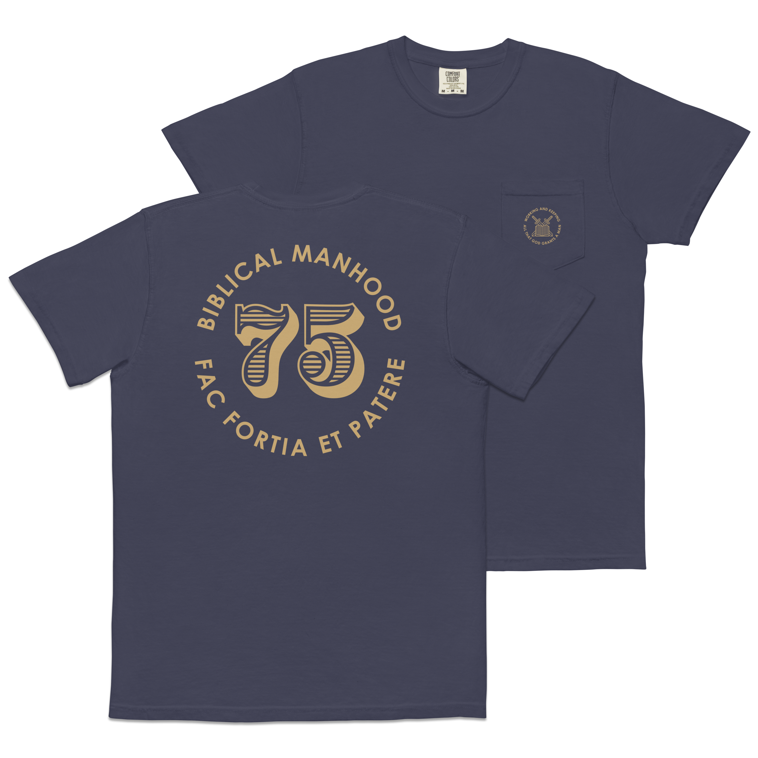 Biblical Manhood 75 Pocket T-Shirt (Comfort Colors)