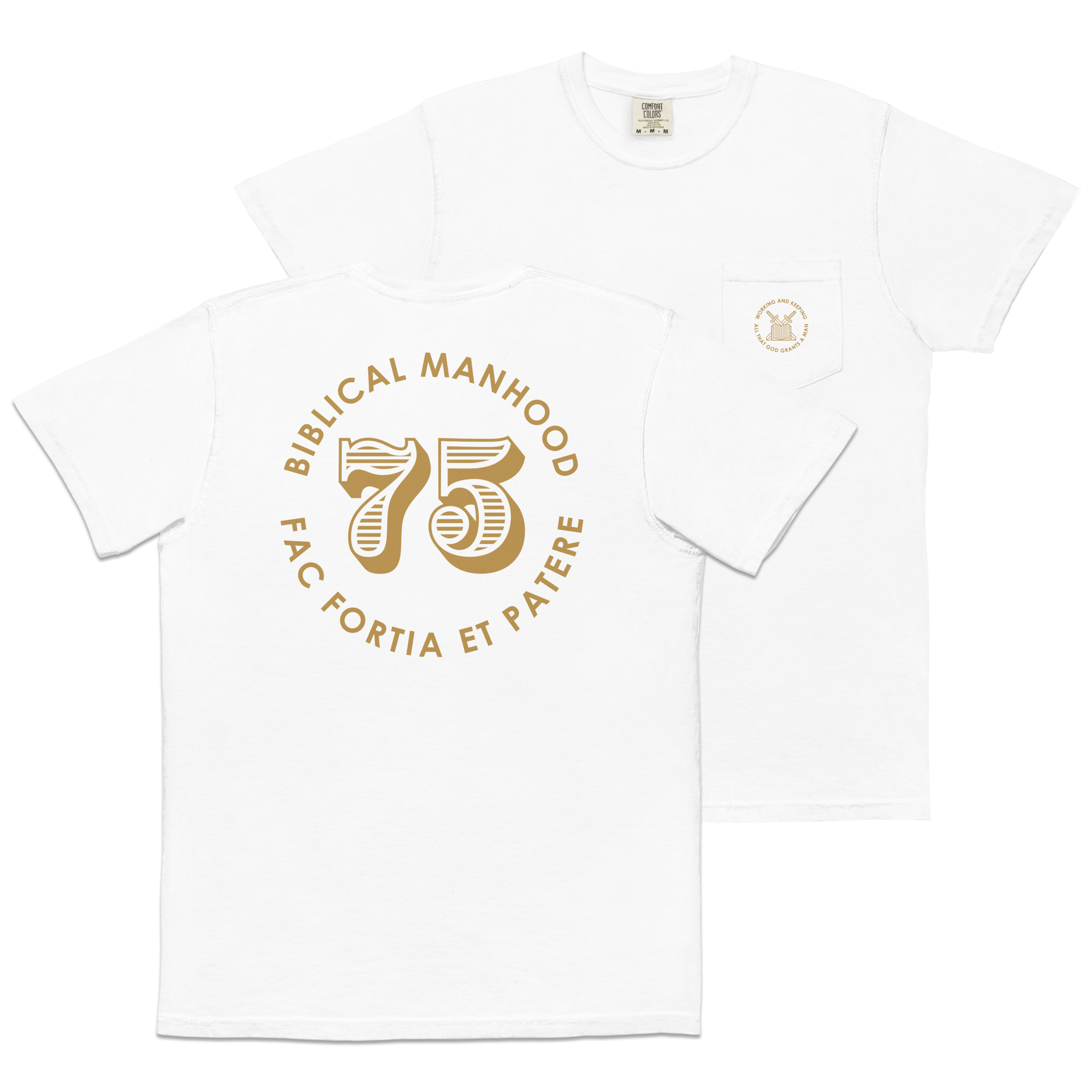 Biblical Manhood 75 Pocket T-Shirt (Comfort Colors)