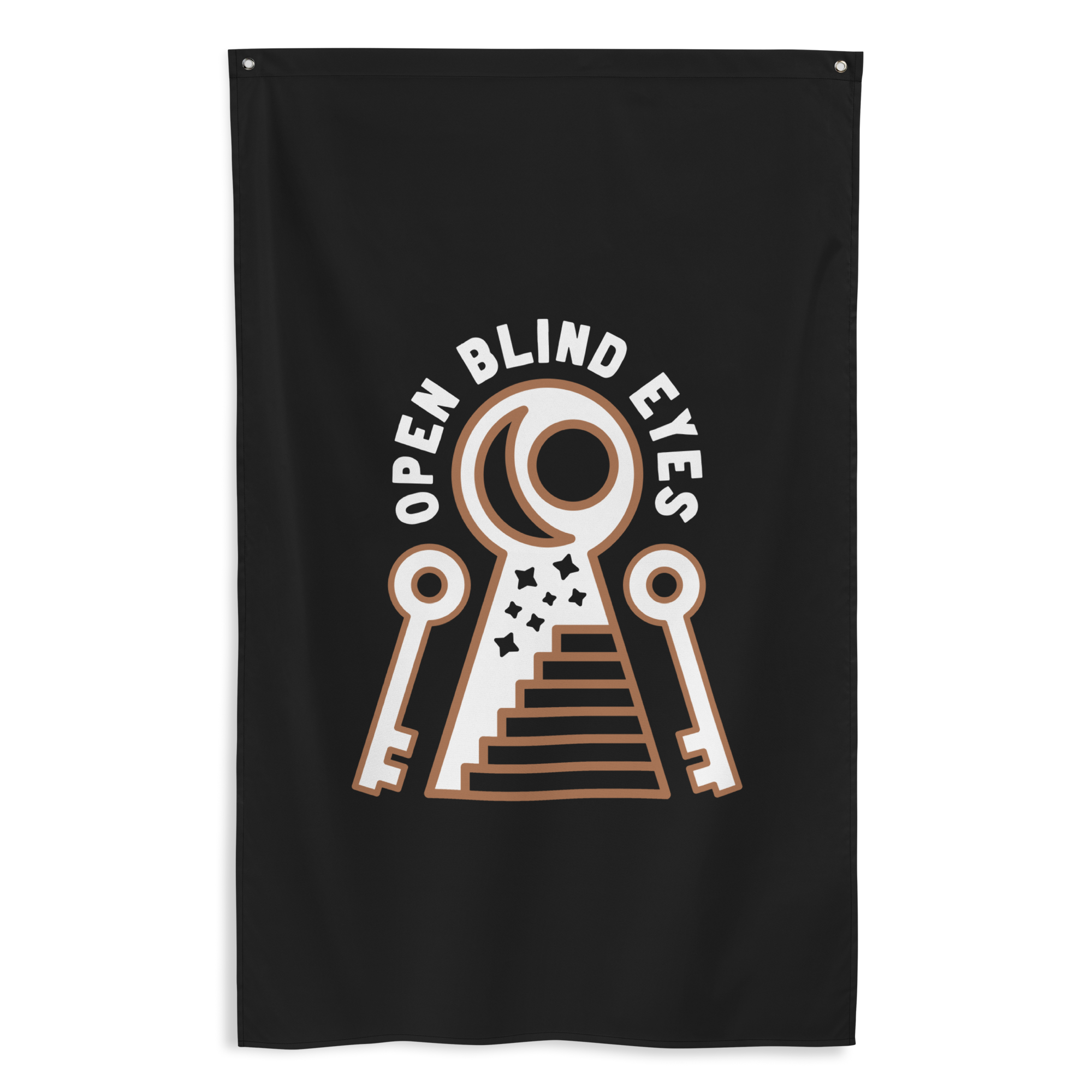 Open Blind Eyes One-Sided Flag