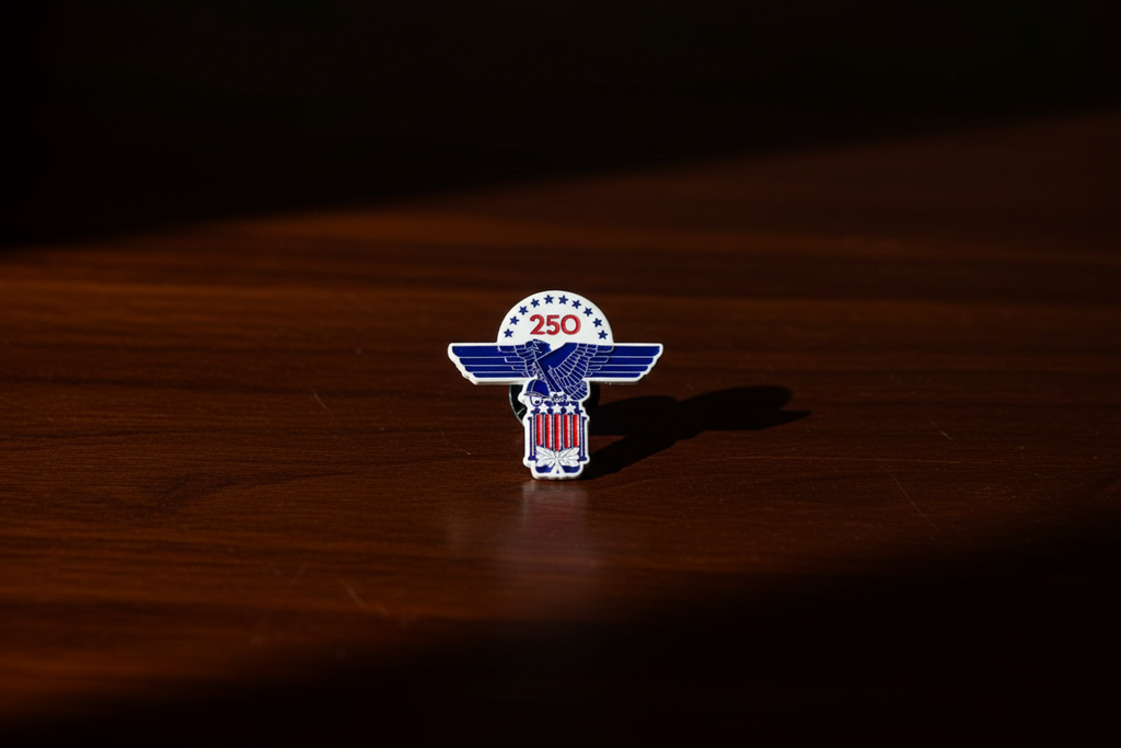 PAX 250 America Anniversary Pin - 1" pin