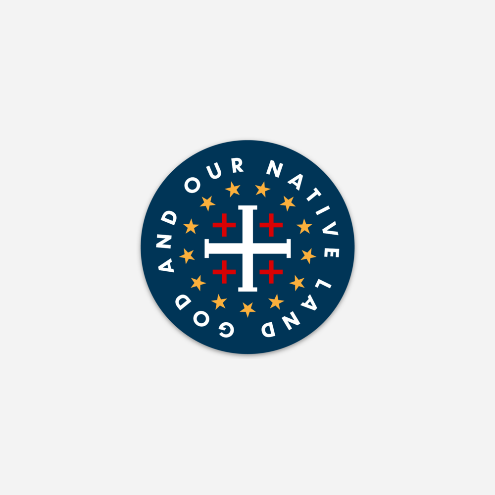 God and Our Native Land Sticker