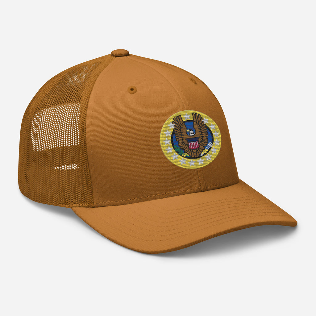 Native Americans Beware Trucker Hat (Seal Only)