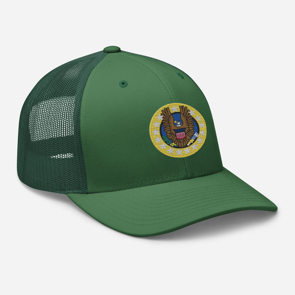 Native Americans Beware Trucker Hat (Seal Only)