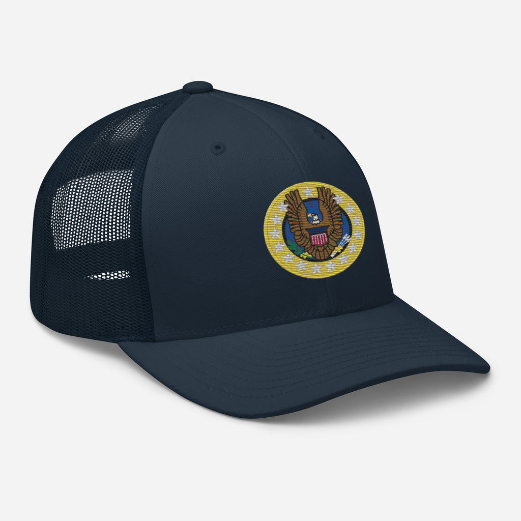 Native Americans Beware Trucker Hat (Seal Only)
