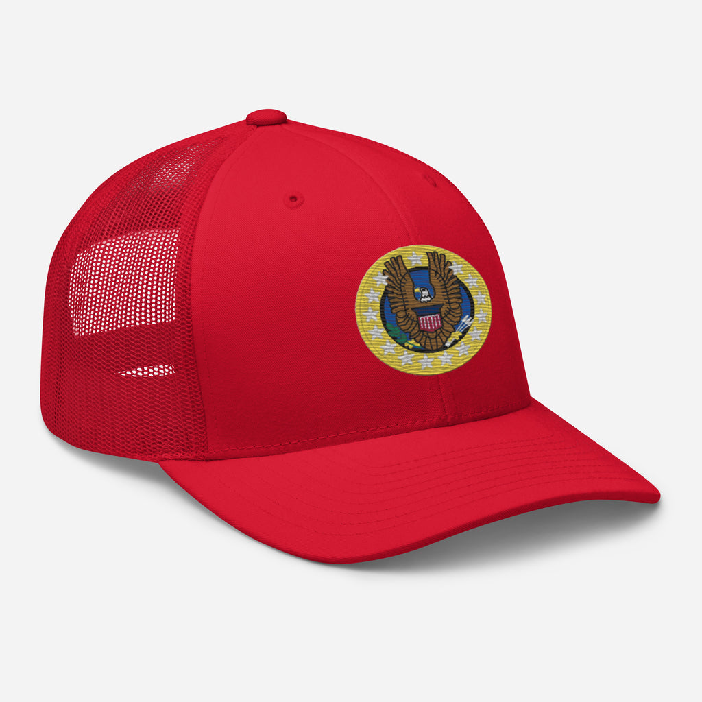 Native Americans Beware Trucker Hat (Seal Only)
