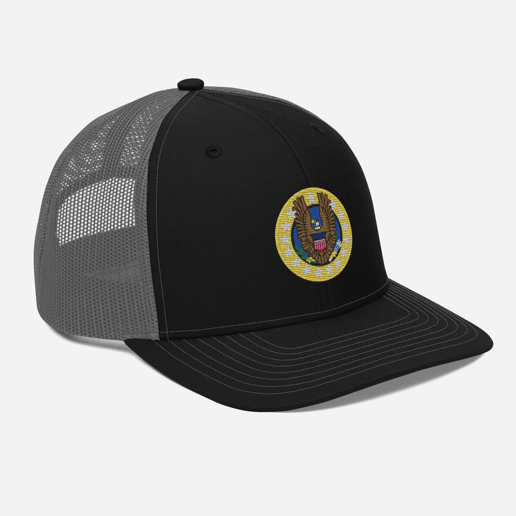 Native Americans Beware Richardson Trucker Hat (Seal Only)