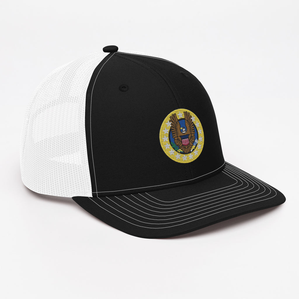 Native Americans Beware Richardson Trucker Hat (Seal Only)