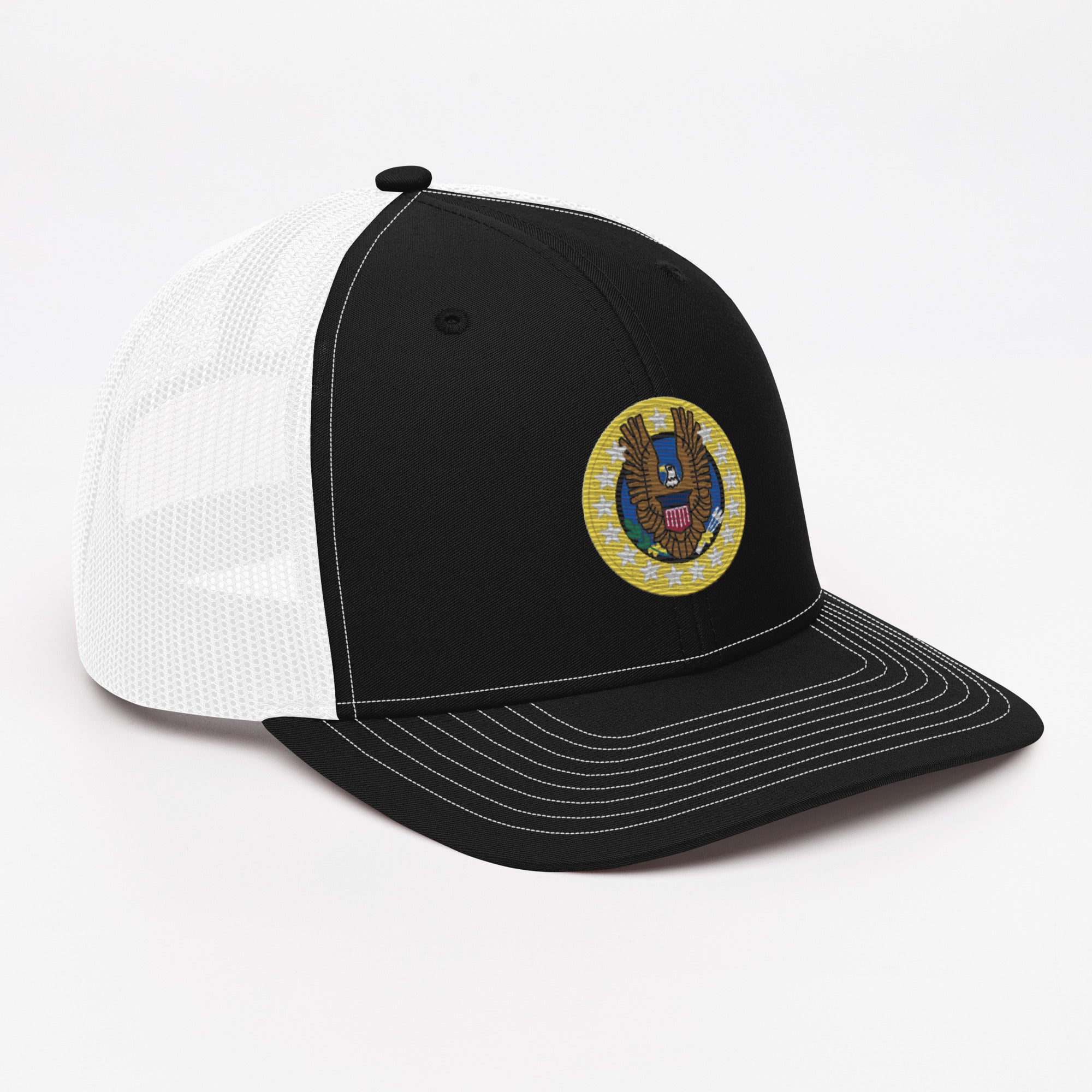 Native Americans Beware Richardson Trucker Hat (Seal Only)