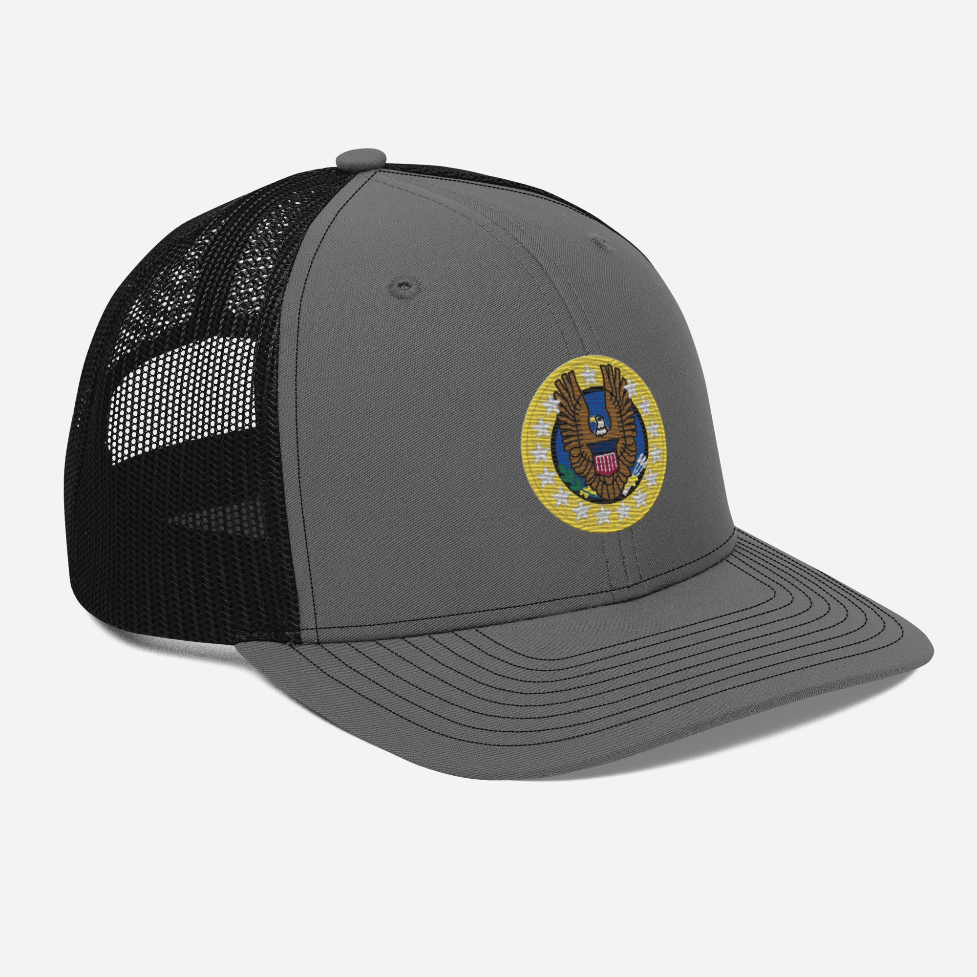 Native Americans Beware Richardson Trucker Hat (Seal Only)