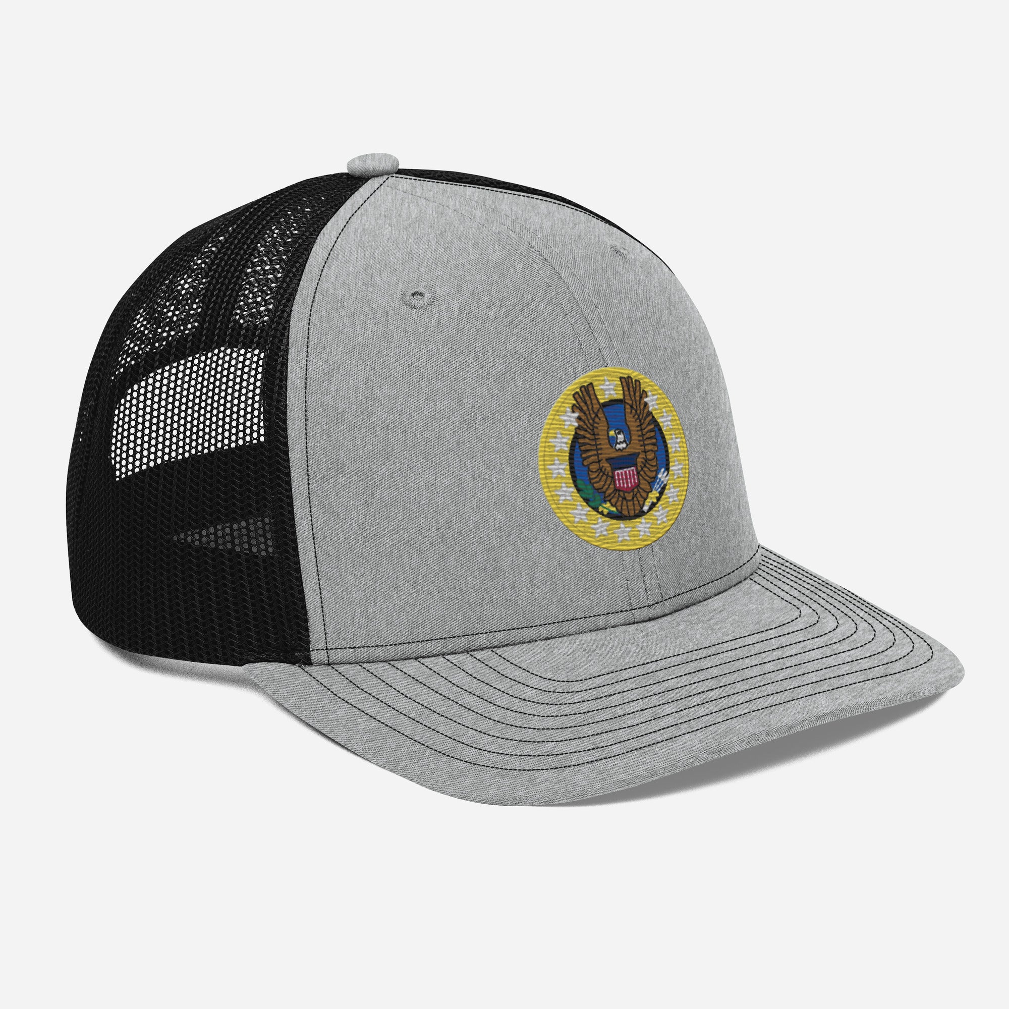 Native Americans Beware Richardson Trucker Hat (Seal Only)