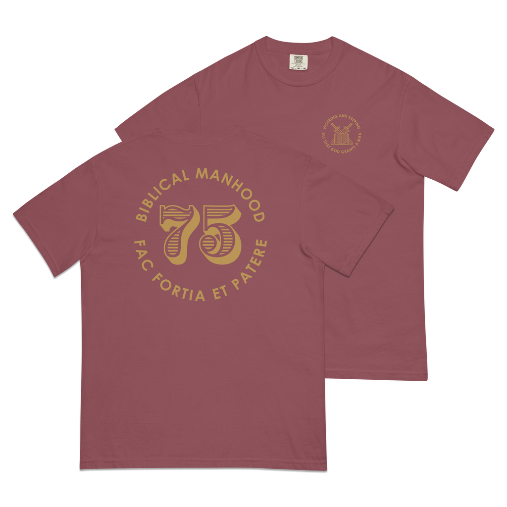 Biblical Manhood 75 T-Shirt (Comfort Colors)
