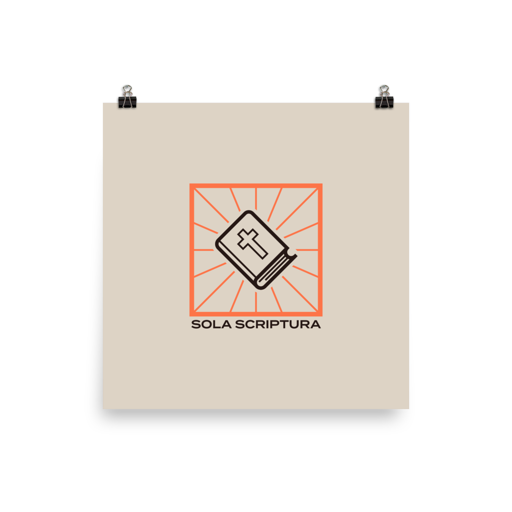 Sola Scriptura Poster - 1689 Designs