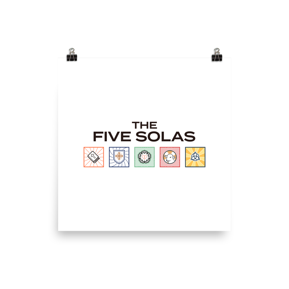 The Five Solas Poster - 1689 Designs