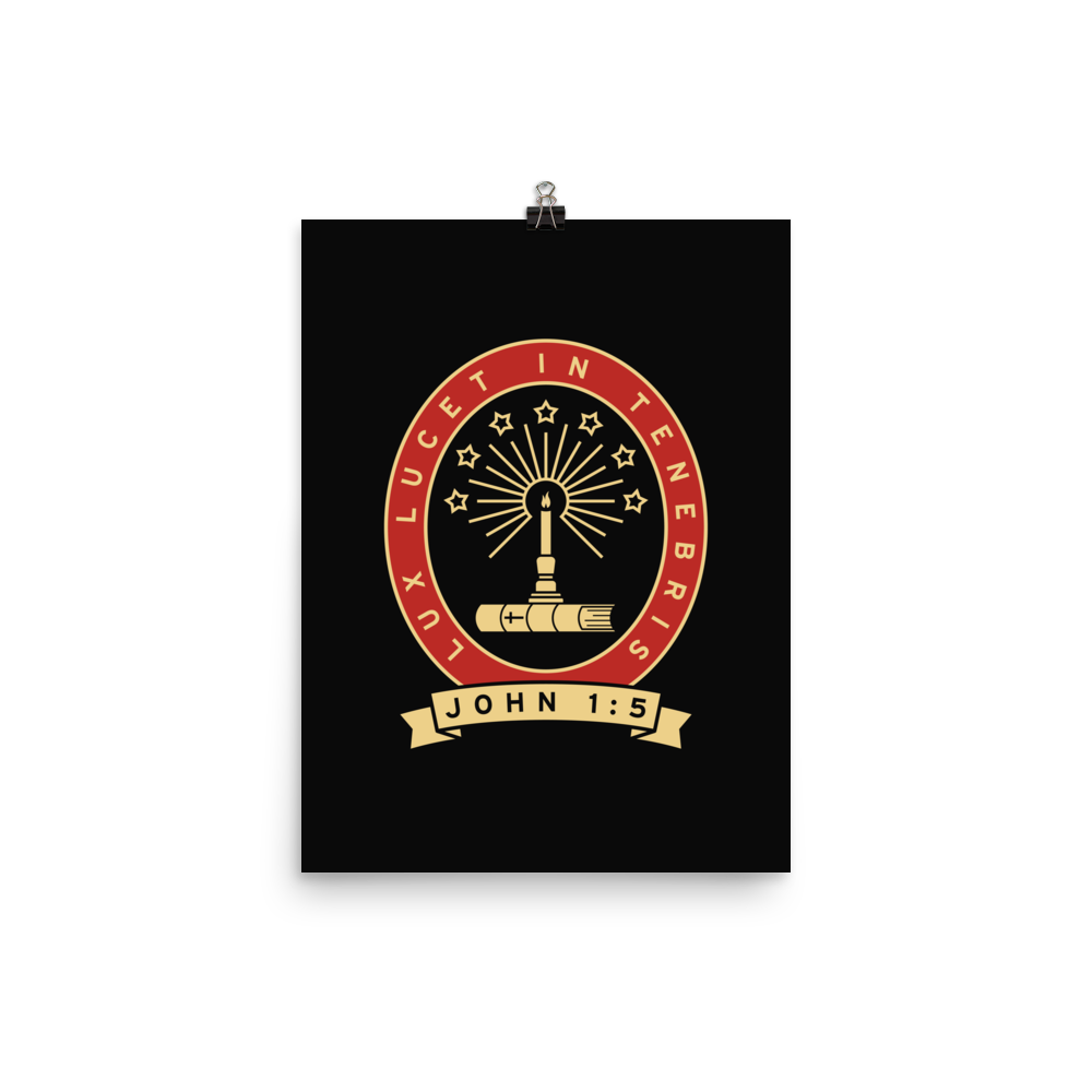 Lux Lucet In Tenebris Print