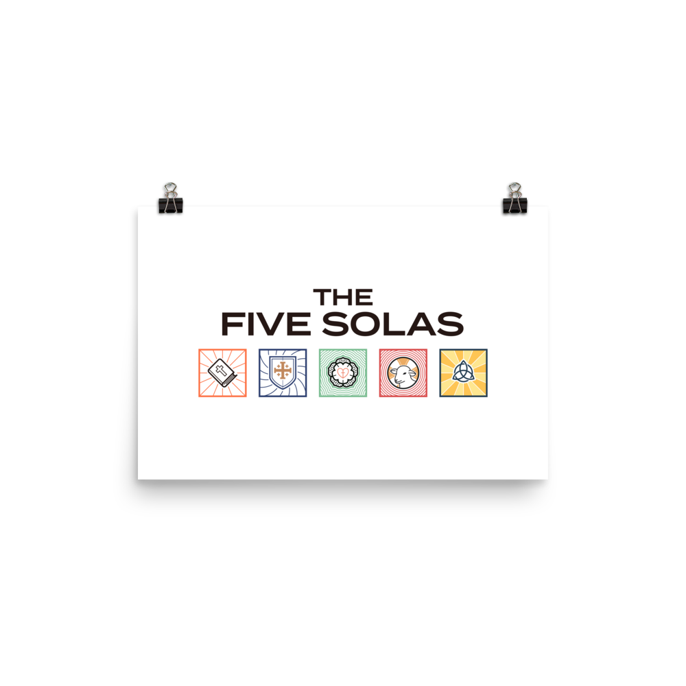 The Five Solas Poster - 1689 Designs