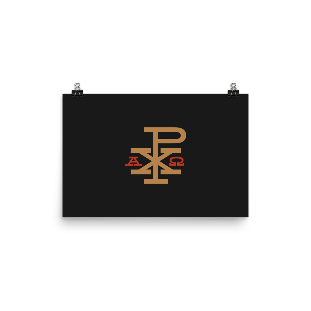 Alpha & Omega Chi Rho Print