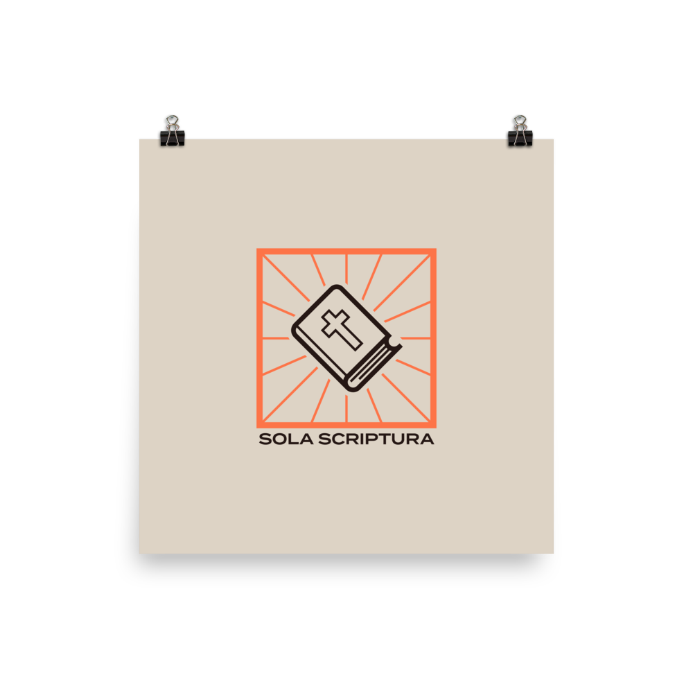 Sola Scriptura Poster - 1689 Designs