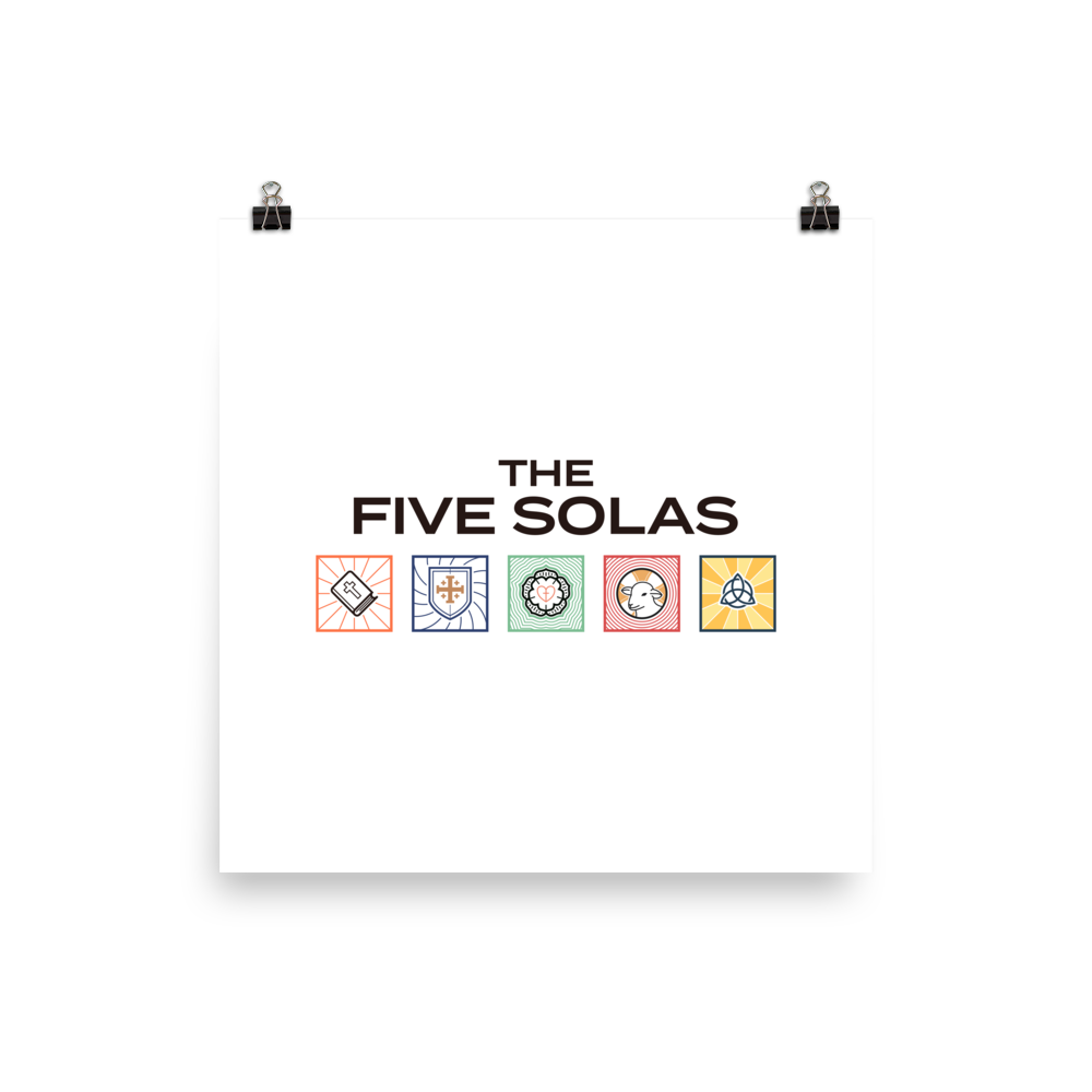 The Five Solas Poster - 1689 Designs