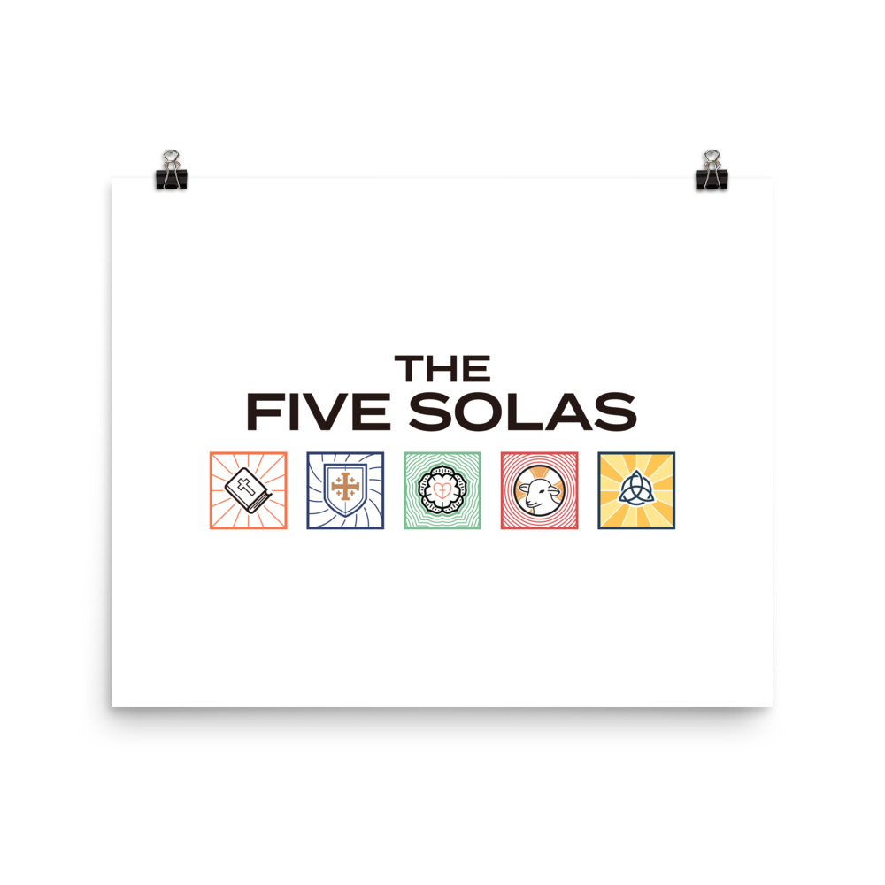 The Five Solas Poster - 1689 Designs