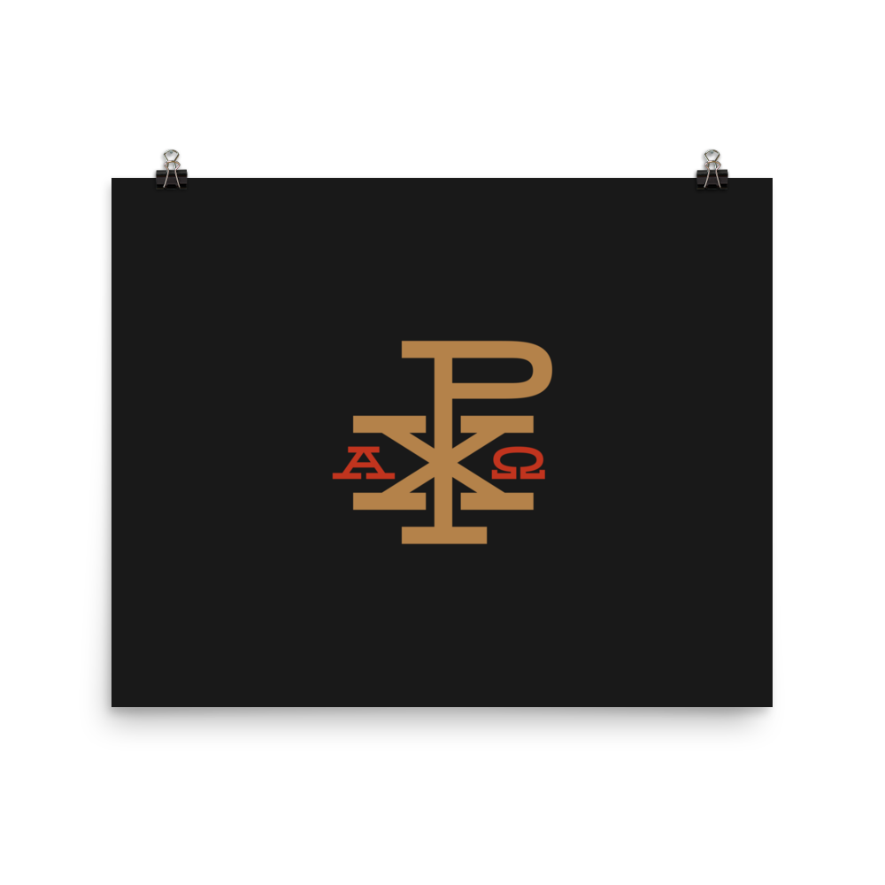Alpha & Omega Chi Rho Print
