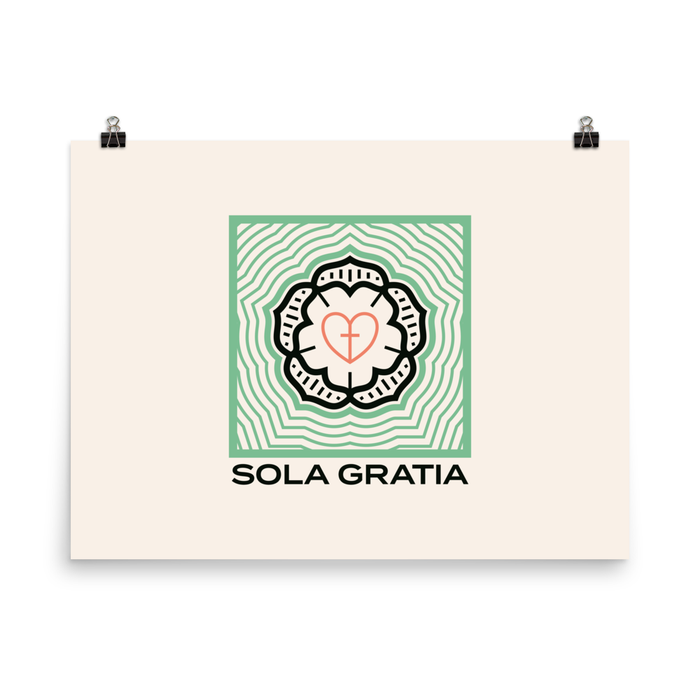 Sola Gratia Poster - 1689 Designs