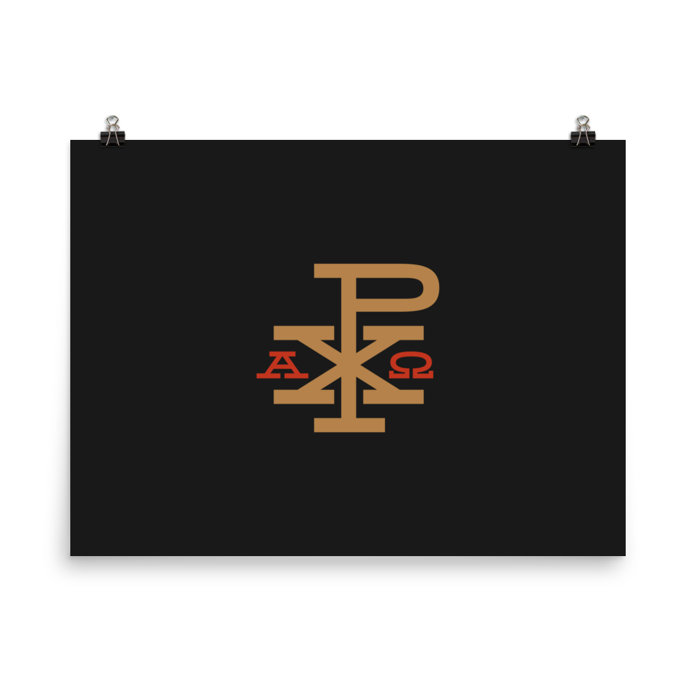 Alpha & Omega Chi Rho Print