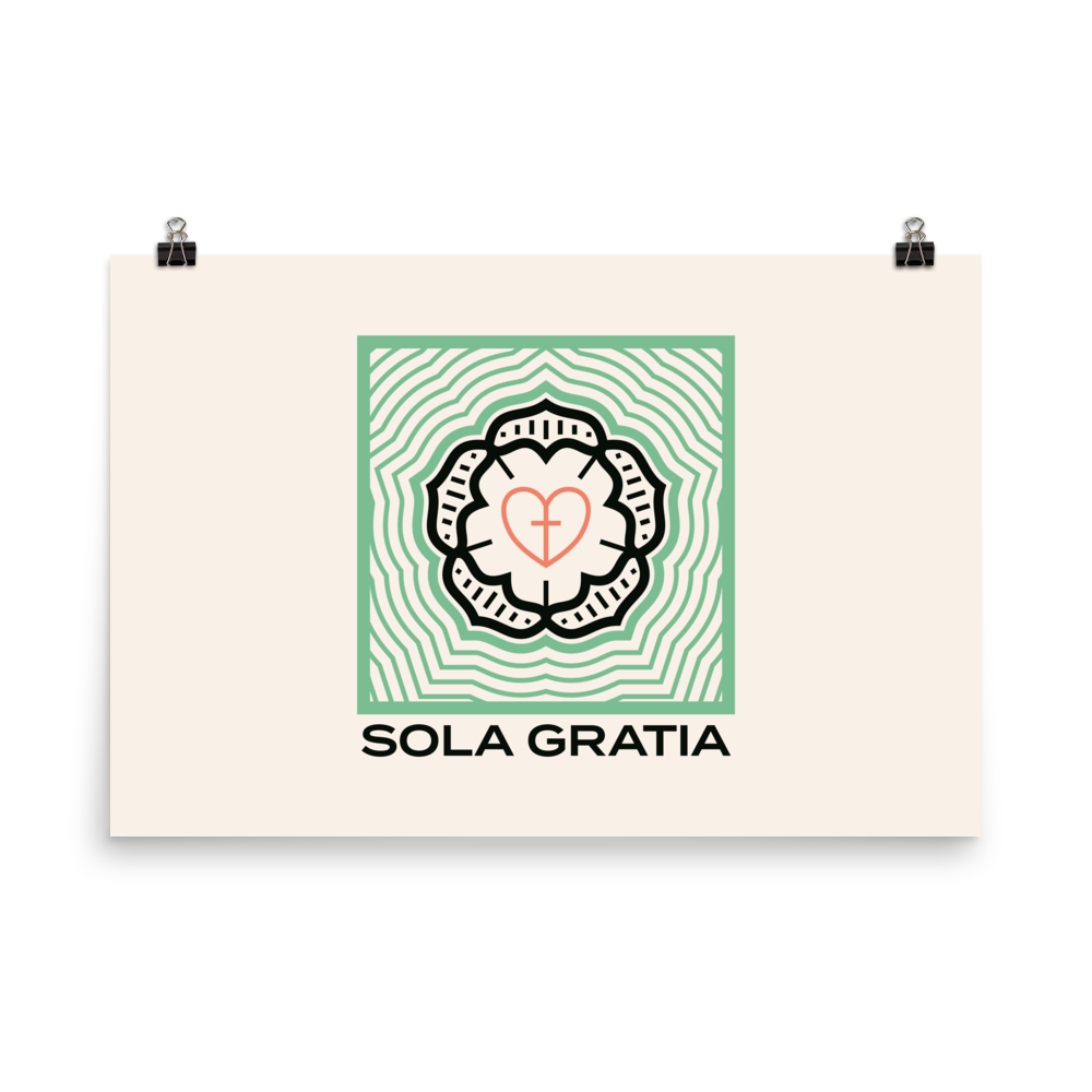 Sola Gratia Poster - 1689 Designs
