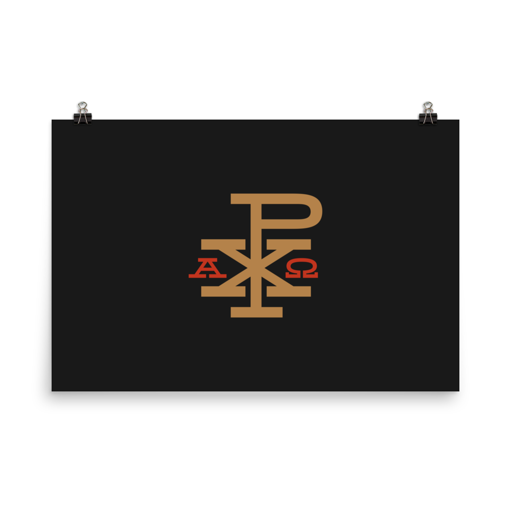 Alpha & Omega Chi Rho Print