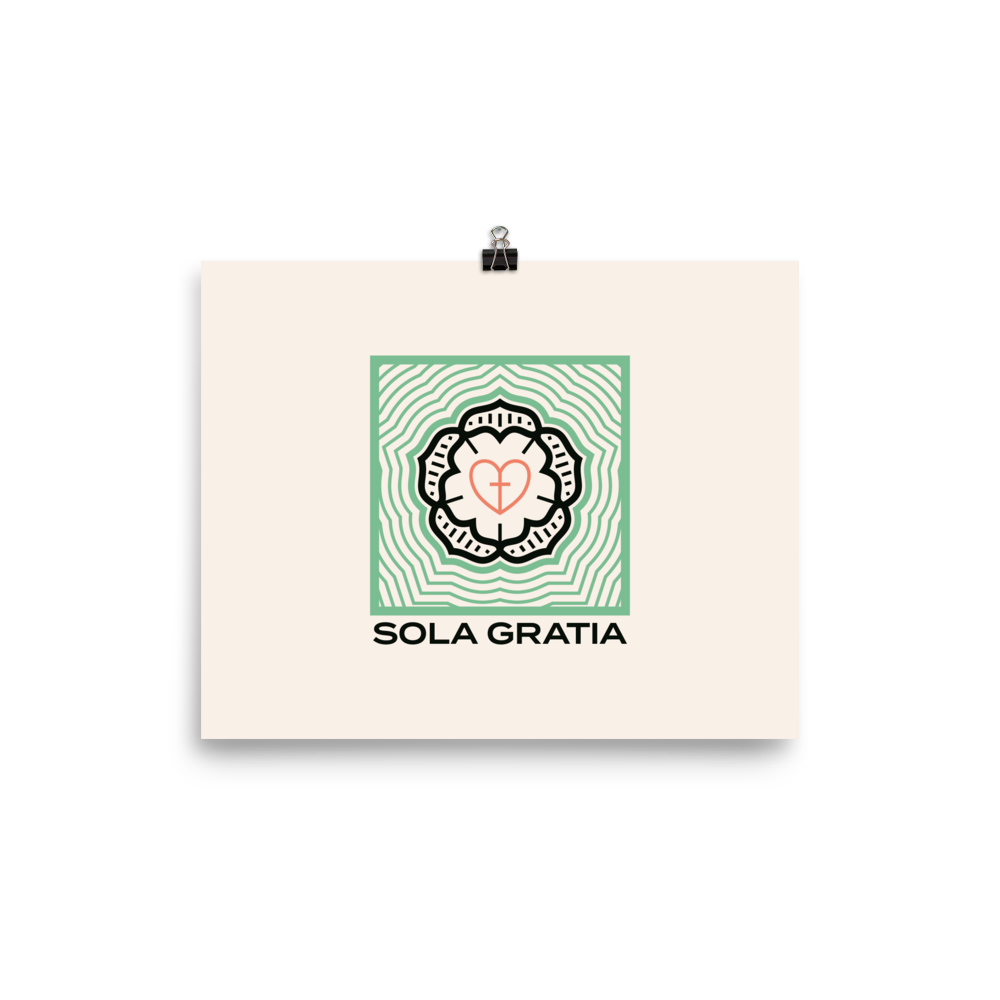 Sola Gratia Poster - 1689 Designs