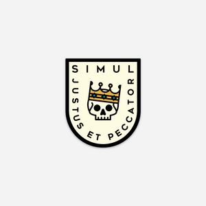Simul Justus et Peccator Sticker