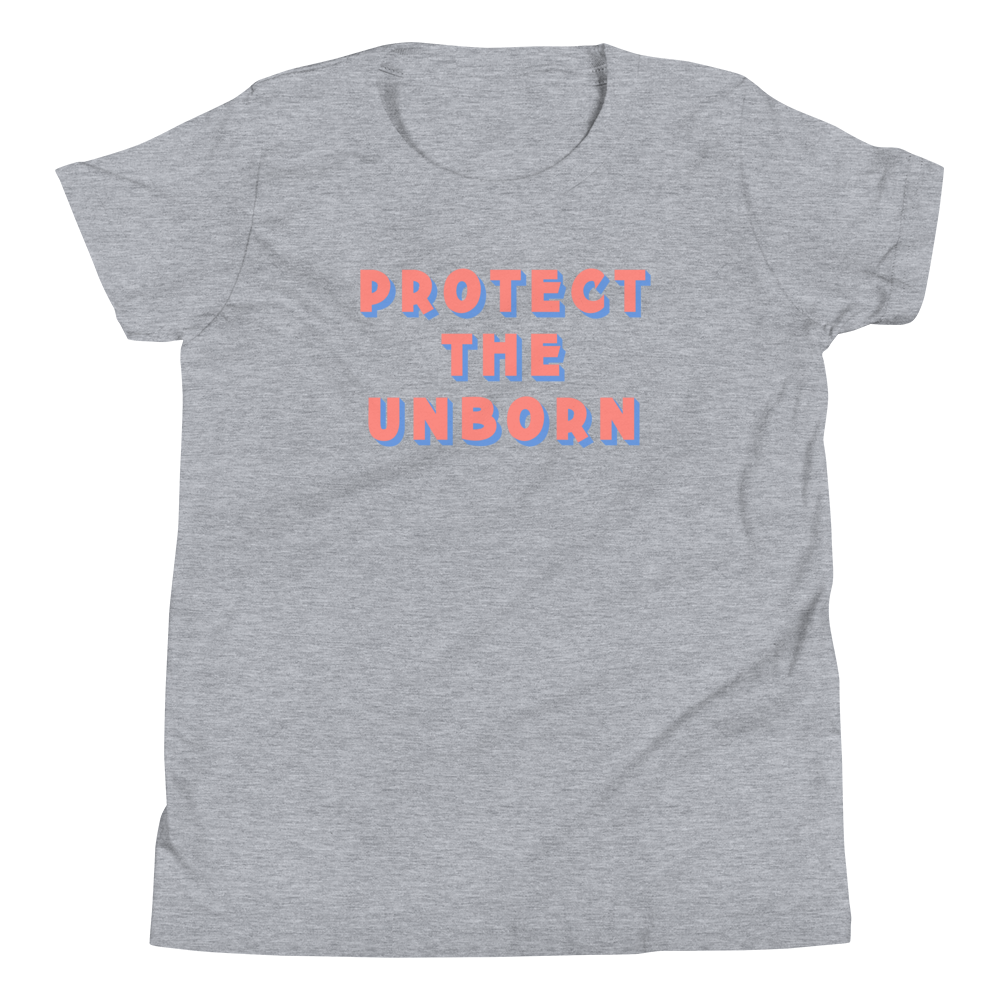 Protect The Unborn Youth T-Shirt (Front Only)